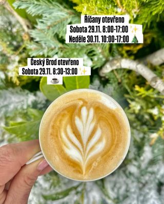 🎄 Advent začíná 🤩 ✨🎅🏻 OTVÍRACÍ DOBA Říčany 🎄 Sobota 29.11. 8:00-17:00 Neděle 30.11. 10:00-19:00 10:00- 17:00 ( klasicka...