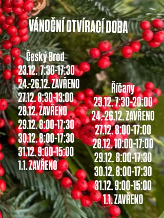🎄 VÁNOČNÍ OTEVÍRACÍ DOBA 🎄✨🔔 ❤️ #vánoce #kava #ricany #prazirnakavy#ceskybrod